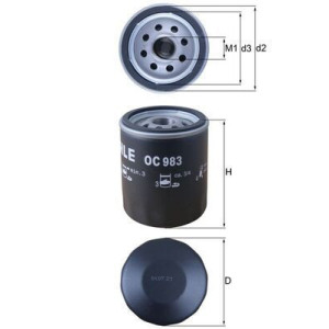 Oil Filter MAHLE OC 983