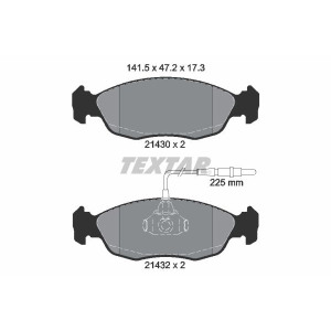 Brake Pad Set, disc brake TEXTAR 2143001