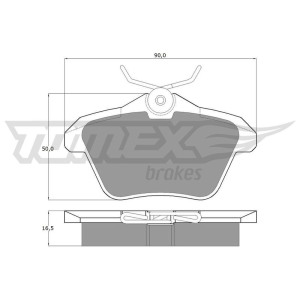 Piduriklotsi komplekt,ketaspidur TOMEX Brakes TX 12-68