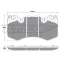 Brake Pad Set, disc brake TOMEX Brakes TX 17-07