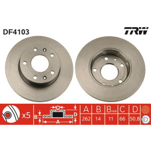 Brake Disc TRW DF4103