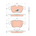 Brake Pad Set, disc brake TRW GDB1818