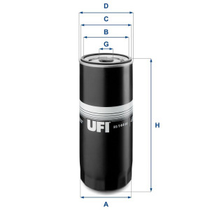 Öljynsuodatin UFI 23.144.00