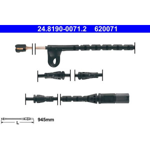 Warning Contact, brake pad wear ATE 24.8190-0071.2