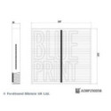 Filter, cabin air BLUE PRINT ADBP250058