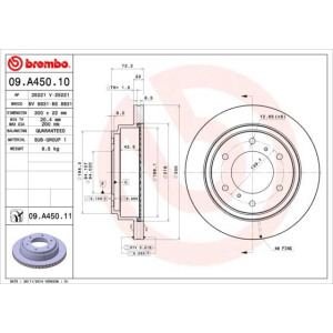 Brake Disc BREMBO 09.A450.11