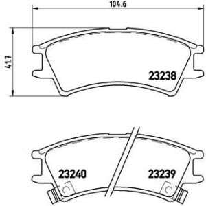 Jarrupala, levyjarru BREMBO P 30 011