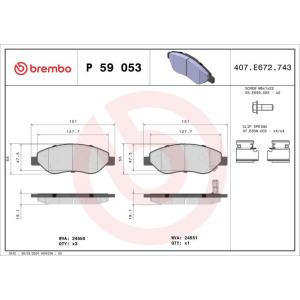 Jarrupala, levyjarru BREMBO P 59 053