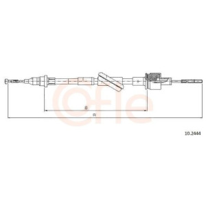 Cable Pull, clutch control COFLE 10.2444