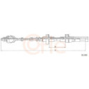 Cable Pull, clutch control COFLE 10.343