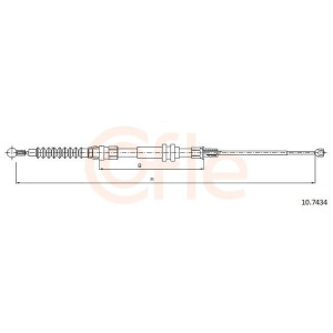 Cable Pull, parking brake COFLE 10.7434