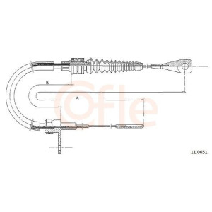 Accelerator Cable COFLE 11.0651