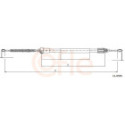 Cable Pull, parking brake COFLE 11.6595