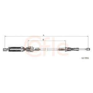 Cable Pull, manual transmission COFLE 12.7251