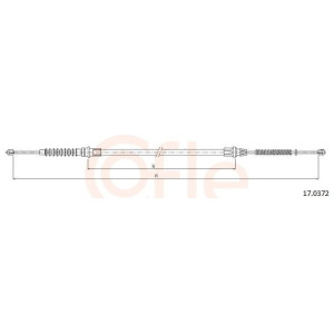 Cable Pull, parking brake COFLE 17.0372
