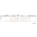 Cable Pull, parking brake COFLE 17.1487