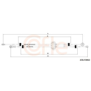 Cable Pull, manual transmission COFLE 2CB.FO012