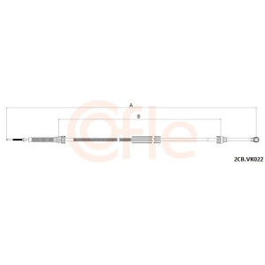 Cable Pull, manual transmission COFLE 2CB.VK022