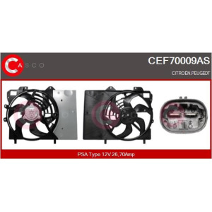 Electric Motor, radiator fan CASCO CEF70009AS