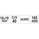 YT-4920 Кованный торцевой ключ 18х19мм - Yato