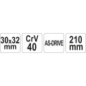 YATO YT-4926 torukujuline padrunvõti, 30 × 32 mm