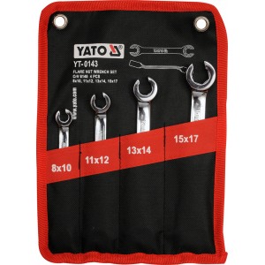YATO YT-0143 Piduritoru võtmete komplekt 4 tk, 8–17 mm