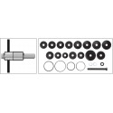 YT-2541 Laagrite paigalduskomplekt 23tk YATO