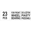YT-2541 Front Wheel Bearing Installation Kit 23pcs YATO