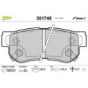 Brake Pad Set, disc brake VALEO 301748