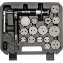 YATO YT-0671 – Pneumatic Brake Caliper Piston Rewind Tool Set, 16 pcs