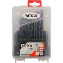 YT-4462 HSS Metal Drill Bit Set 19 pcs 1–10 mm YATO