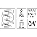 YT-2544 Car shock absorber spring puller 370 x 82 mm 2pcs 82*370mm YATO