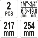 YT-0645 voolikuklambri tangide kompl./2tk