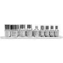 YATO YT-0520 Padrunisetti 1/4", 3/8", 9-osainen – TORX (E-sarjan hylsyt)