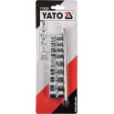 YT-0520 padrunid 1/4",3/8" 9-osa/TORX