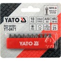 YT-0471 Screwdriver bit set 10pcs PZ2x25mm 1/4" YATO