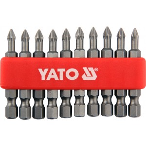 YT-0477 Screwdriver bit set 10pcs PH1x50mm 1/4" YATO