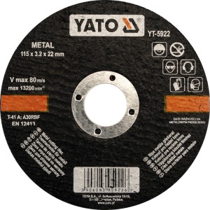 YT-5923 Cutting disc metal 125*1,2*22mm YATO