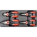 YATO YT-5534 4-osainen pihdisarja PVC-alustassa