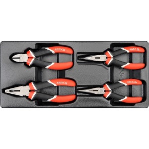 YATO YT-5534 4-osainen pihdisarja PVC-alustassa