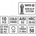 YT-0483 otsikute kt/rist/1/4"/10tk
