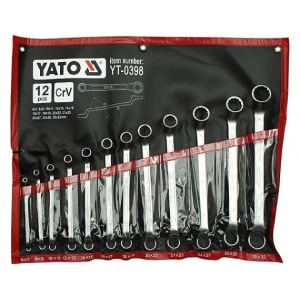 YATO YT-0398 yhdistelmäkiintoavainsarja 6–32 mm (12 kpl)