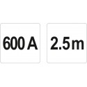 Пусковые провода 600 А 2,5 м YATO YT-83153