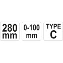 YT-2468 Lukituspihdit max110mm C-type YATO