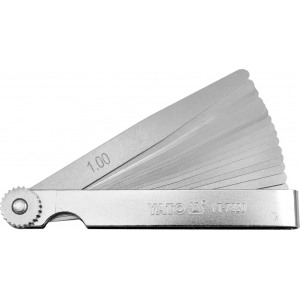 YATO YT-7220 lehtkaliiber 100&times;10 mm 0,02&ndash;1,00 mm (17 tk)