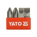 YATO YT-2812 löökkruvikeeraja otsikute komplekt, 4 osa, PH2, PH3, 8 ja 10 mm
