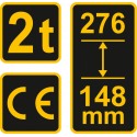 80012 Hüdrauliline tungraud 2000kg VOREL