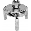 VOREL 57600 kolme haaratsiga õlifiltrivõti, 65–110 mm, 3/8″ ja 1/2″