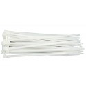 VOREL 73883 White Plastic Cable Ties 2.5 × 160 mm, 100 pcs