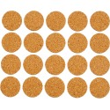 VOREL 74802 Itseliimautuvat korkkityynyt huonekaluihin Ø20 mm, 20 kpl